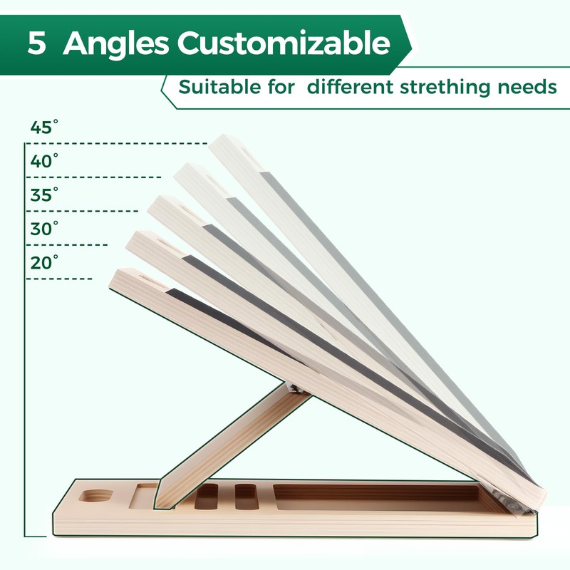 Slant Board for Calf Stretching, Wooden Slant Boards for Exercise,