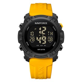 NAVIFORCE Men Sports Waterproof Digital Watches with Stopwatch Alarm Rubber Strap Wristwatch for Women