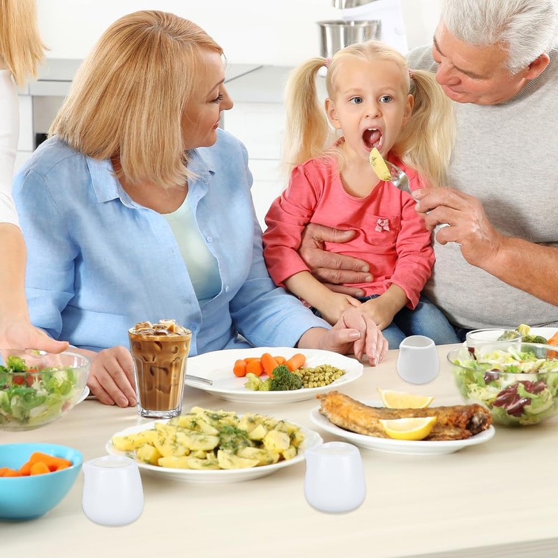 KUWUNG 12 Pcs Small Milk Jug, 50ml White Ceramic Milk