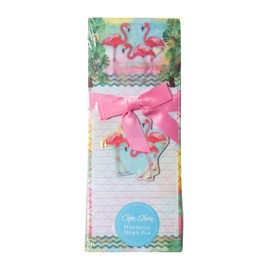 Cape Shore Majestic Watercolor Flamingos Magnetic Memo Stationary Writing Pad Gift Set
