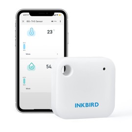 INKBIRD WiFi Thermometer, Hygrometer, High Precision, Digital Thermometer, Smart Thermometer, Alert Notification, Graph, Data Cloud Storage, IBS-TH3, 2.4GHZ WI-FI Room Thermometer, Digital Compatible,