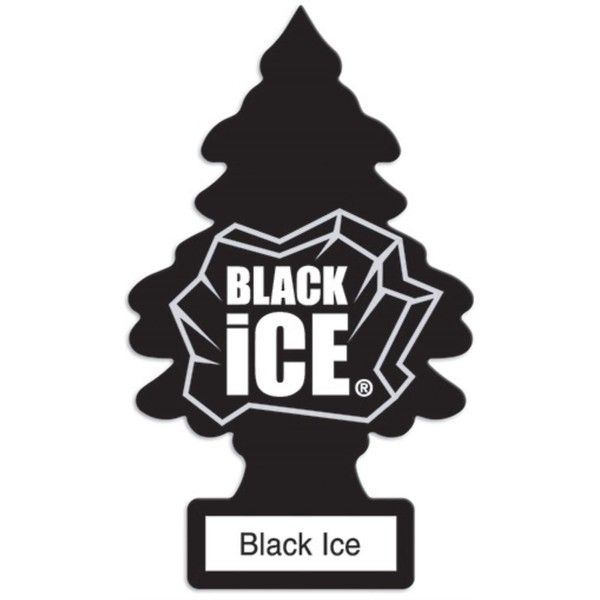 CAR FRESHNER Little Trees U2P20655 Extra Strength Air Freshener Black