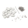 72Pcs Sublimation Keychain Blanks Bulk Set Double Sided Round DIY