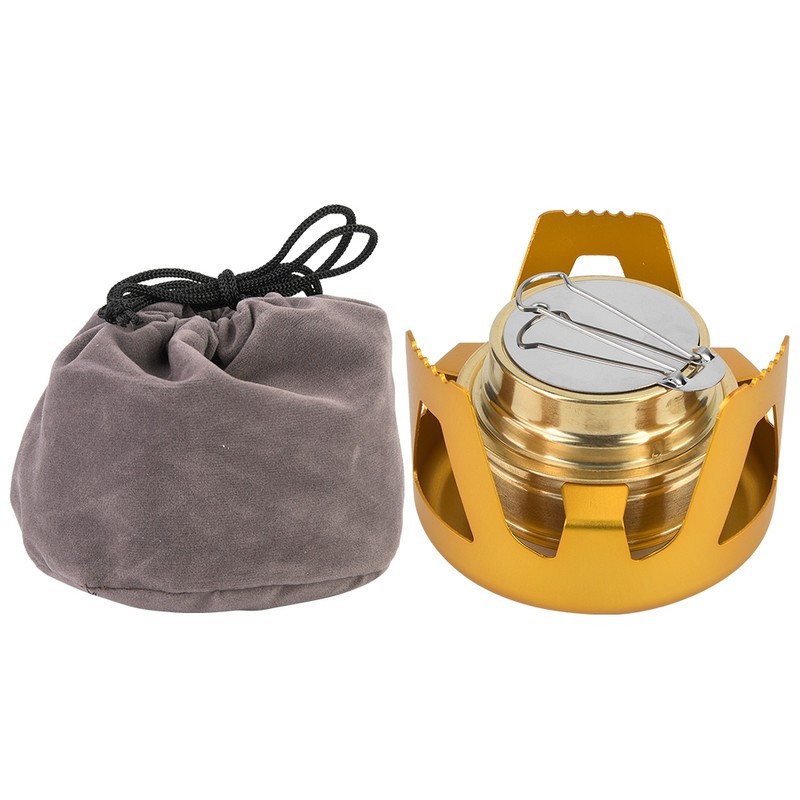 Outdoor Portable Ultra Light Mini Cooking Spirit Burner Alcohol Fuel