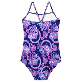 Trajes de baño coloridos para niñas, con protección solar UPF 50 + sin mangas para niños pequeños