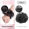 Benehair Messy Bun Hair Piece Curly Wavy Hair Scrunchies Messy