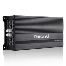 DOMANKI 480 Watt 4 Channel Car Audio Amplifier Class D Full Range Power Stereo Amplifier Low/High Level Inputs
