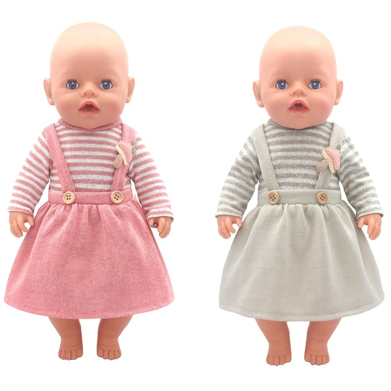 14-16 Inch Doll Clothes Dress and Accessories with Hat Socks