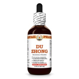 Du Zhong (Eucommia Ulmoides) Dry Bark Tincture, Made in Hawaii, All Natural, Vegan, Pure Liquid Extract - 2 fl.oz