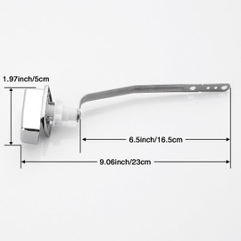 Toilet Handle for Kohler 85114-CP Left Trip Lever Service Kit, Toilet Handle Replacement Kit Side Mount, Toilet Tank Lever, 1-Pack Polished Chrome