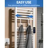 Caianwin Pack of 6 Towel Rail Radiator White Radiator Hooks