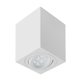 Volteck Lait SOB-404S, Luminario de sobreponer con spot dirigible, cuadrado, blanco