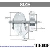 TERF® Heavy Duty Oval Padlock Sliding Bolt Galvanised 100mm (4