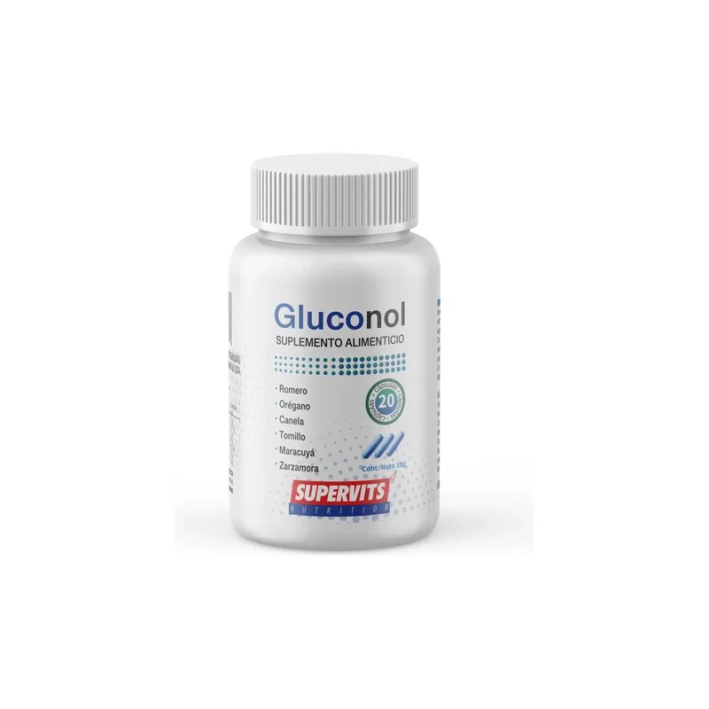 Supervits 2pack Gluconol Mantiene Niveles Azúcar 20caps Sfn