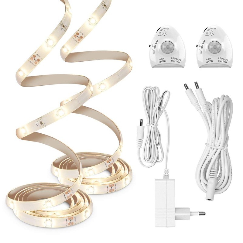 LED Bed Light With Motion Sensor, Bed Light Bar, Night