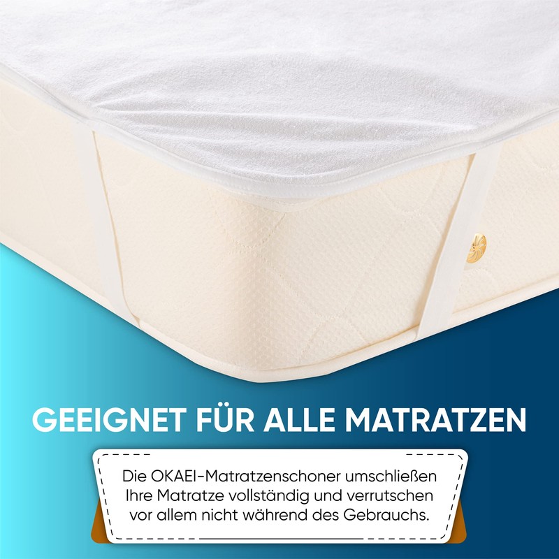 OKAEI Mattress Protector 100 x 200 cm Waterproof | Surface