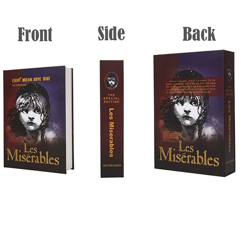 EIOUMAX Booksafe Diversion Secret Real Book Hidden Safe with Key