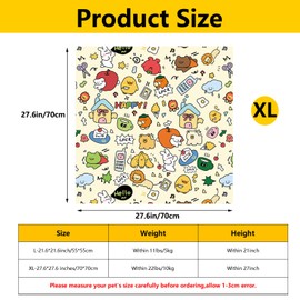 SINFUN Cat Grooming Wrap,Cat Restraint Wrap for Nail Clipping,Self-Adhesive Cat Wrap for Nail Trimming Multifunctional Swaddle Wrap Pet Tool Cat Grooming Supplies (Within 11lbs) (XL-70 * 70CM)