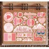 A5 Sticker Sheet Andorra Pink Landmarks Vinyl Stickers - Albanian