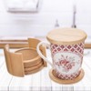 Cup Coasters, Wooden Coasters, Cup Mats, Coasters, Set of 6