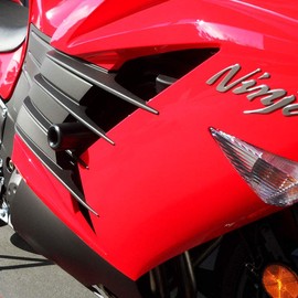 Shogun USA Made Kaw Ninja ZX14R ZX 14 2012 2013 2014 2015 2016 2017 2018 2019 2020 2021 2022 2023 2024 2025 Black No Cut Frame Sliders Fits ABS & NON ABS Models - 750-4719