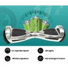 Hoverboard with Speaker – 6.2mph Top Speed, Chrome Finish, for