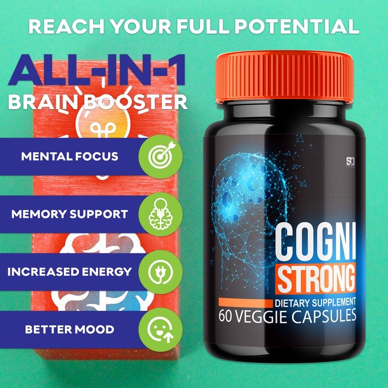 Cognistrong (5 Pack) Cogni Strong Pills, CogniStrong Brain Health Nootropic