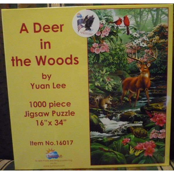 A Deer in The Woods 1000pc Jigsaw Puzzle by Yuan Lee