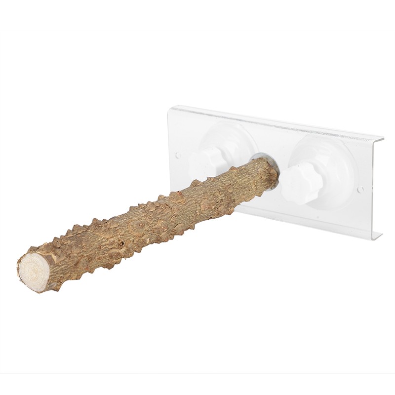 25CM Parrots Outdoor Portable Wood Standing Rod Pet Bird Shower