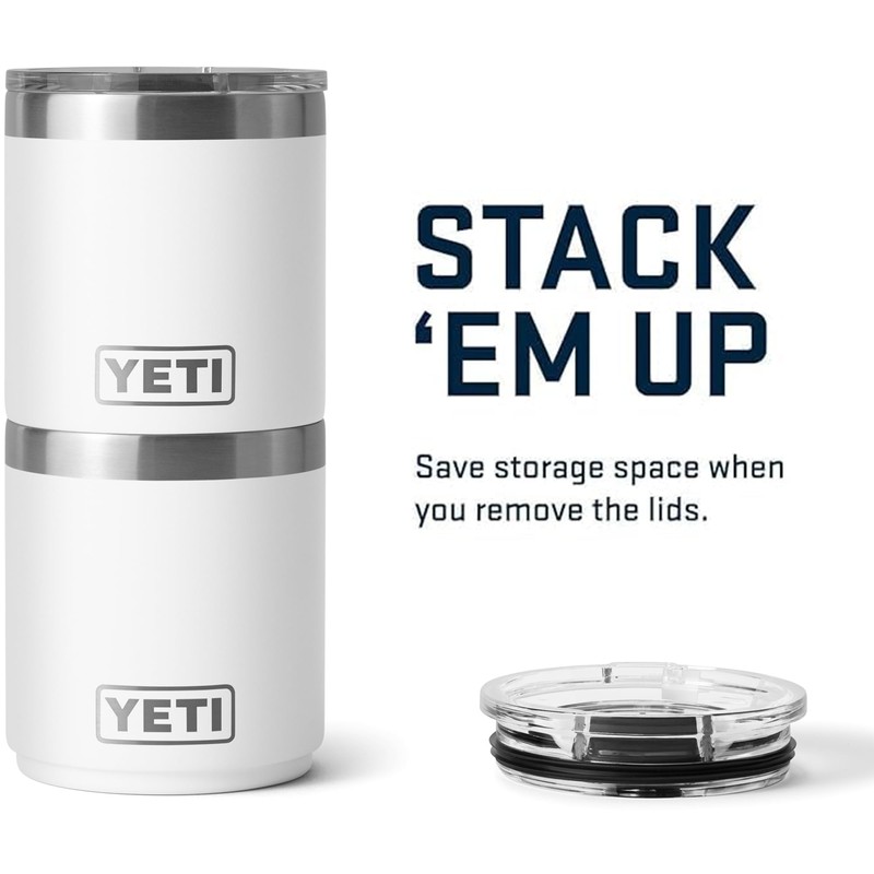 YETI Rambler 10 oz Stackable Lowball 2.0, Vacuum Insulated, Stainless