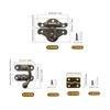 EAEDMY 18 Sets Retro Jewelry Box Hinges, Latches and Hooks