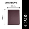 Royce Leather Aristo Padfolio, Aristo Italian Bonded Leather, Burgundy