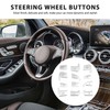 Liseng Pack of 12 Car Styling Steering Wheel Buttons Covers