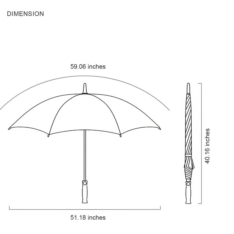 Automatic Open Golf Umbrella，Extra-Large Oversized 62 Inch Windproof Rain Stick