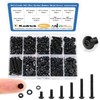 Kadrick 900Pcs M3 Screw Assortment,Machine Screws with Nuts Washers, Grade