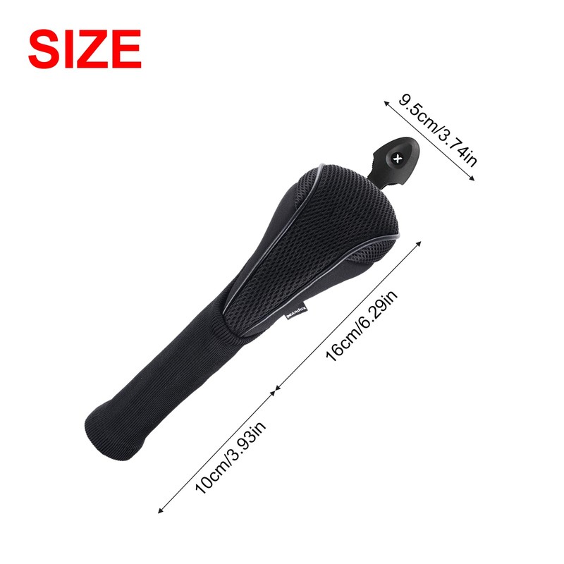 Andux Long Neck Golf Hybrid Club Head Covers with Dial