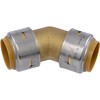 SharkBite Max 1 Inch 45 Degree Elbow, Push-to-Connect Brass Plumbing