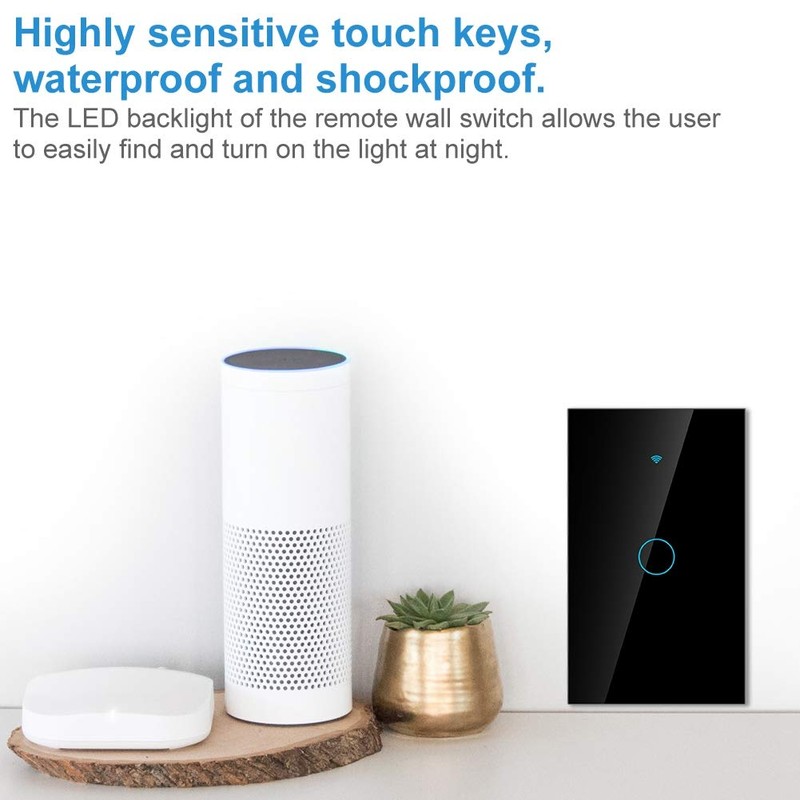 Sonew WiFi Interruptor de Pantalla táctil, Interruptor Remoto con Teclas