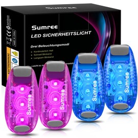 Sumree LED Flashing Light School Bag Safety Light Set of 2 Clip Safety Light Pram Light Running Light Pet Light for Children Backpack, Dog Light Pendant, Cats, Joggers, Prams