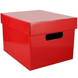 My Charity Boxes Tote and Store Box Lightweight Storage Organizer for Office or Classroom use Ballot and Suggestion Box,Assorted Colors (Pack of 6)