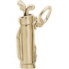 Rembrandt Small Golf Bag Charm - Metal - Gold-Plated Sterling