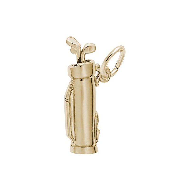 Rembrandt Small Golf Bag Charm - Metal - Gold-Plated Sterling