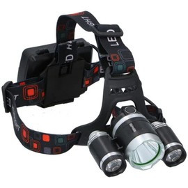 Vivo Technologies Head Torch Head Light 200LM 3 Super Bright LED Head Torch Light Lamp Headlamp T6 CREE 3 Modes IP43 Mountain Biking Hiking DIY Repair Hands-Free Flashlight