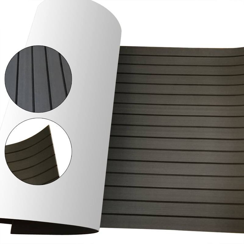 DYRABREST EVA Foam Flooring 35.4" x 94.5" Teak Sheet Decking