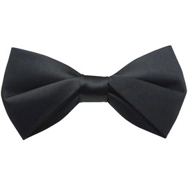 Bowties.jp bd647 Black Deformable Plump Bow Tie Bowtie Simple Installation Type, Black