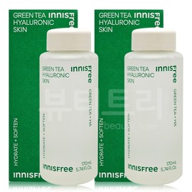 Innisfree Green Tea Hyaluronic Acid Skin 170ml + 170ml / 이니스프리 그린티 히알루론산 스킨 170ml + 170ml