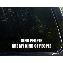 Sweet Tea Decals Kind People are My Kind of People - 8 3/4"x 2" - Vinyl Die Cut Decal/Bumper Sticker for Windows, Trucks, Cars, Laptops, Macbooks, Etc.