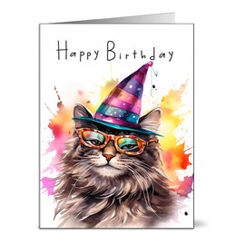 the lazy panda card company, 30 Assorted Colourful and Fun Children's Birthday Cards with Envelopes (Children)