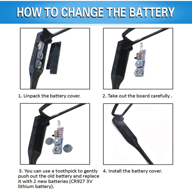 DuanMei Reading Glasses with Light Magnifying Glasses with Light Led