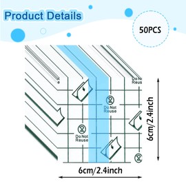 YeahBoom 50PCS Wasserdicht Transparent Bandage,6cm*6cm Wasserdichtes Pflaster,Selbstklebender Verband Tattoo,Wasserdichte Pflaster Nach OP,Medizinische Pflaster,Wasserdichtes Pflaster Rolle,Wundauflage